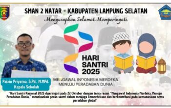 SMAN 2 Natar Mengucapkan Selamat Hari Santri Nasional 2025