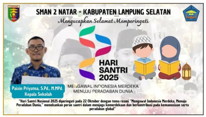 SMAN 2 Natar Mengucapkan Selamat Hari Santri Nasional 2025