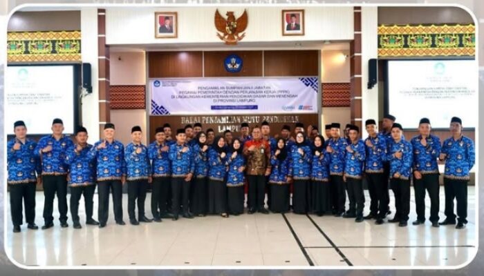 Sebanyak 39 PPPK Dilantik di Aula BPMP Lampung