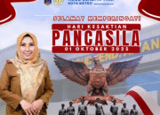 Seluruh Jajaran RSUDAY Kota Metro Mengucapkan : Selamat Memperingati Hari Kesaktian Pancasila