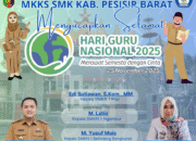 MKKS-SMK Pesisir Barat Mengucapkan : Selamat Memperingati Hari Guru Nasional 2025