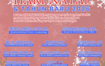 Seluruh Jajaran MKKS-SMA Se-Lampung Mengucapkan Selamat Natal & Tahun Baru 2026