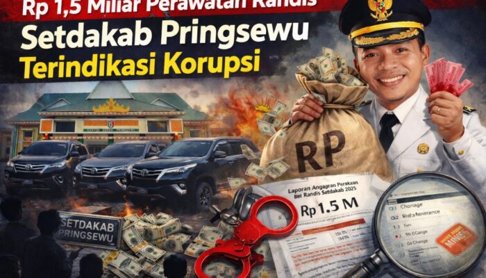 Realisasi Perawatan Randis Setdakab Pringsewu Rp 1,5 Miliar Terindikasi Korupsi