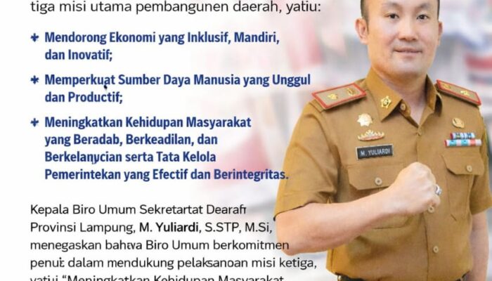 M. Yuliardi, S.STP., M.Si : Bersama Lampung Maju – Menuju Indonesia Emas”