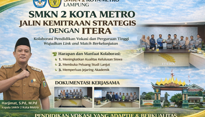 SMKN 2 Kota Metro Jalin Kemitraan Strategis dengan ITERA