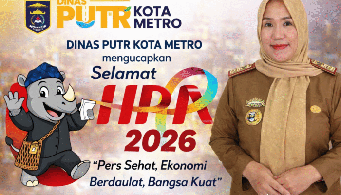Dinas PUTR Kota Metro Ucapkan Selamat Hari Pers Nasional 2026, Tegaskan Peran Pers dalam Pembangunan