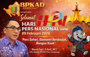 BPKAD Lampung Ucapkan Selamat Hari Pers Nasional 2026
