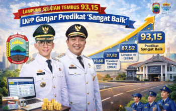 Pengadaan Dibersihkan! Lampung Selatan Tembus 93,15, LKPP Nyatakan “Sangat Baik”