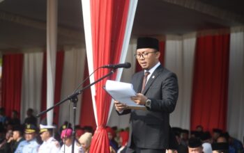 DPRD Provinsi Lampung Hadiri Upacara HUT ke-62, M. Syukron Muchtar Bacakan Sejarah Singkat Provinsi Lampung