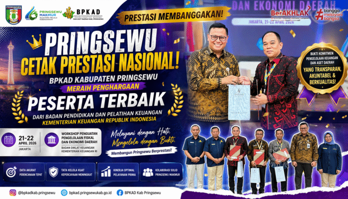 PRINGSEWU CETAK PRESTASI NASIONAL! BPKAD BORONG PENGHARGAAN BERGENGSI DARI KEMENKEU