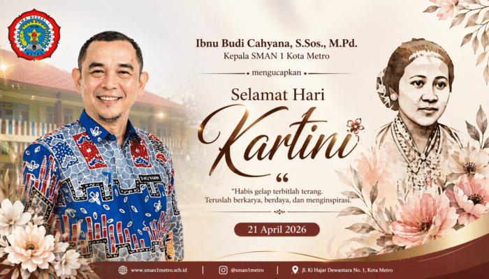 SMAN 1 Kota Metro Sampaikan Ucapan Hari Kartini 2026, Gaungkan Semangat Perempuan Berdaya