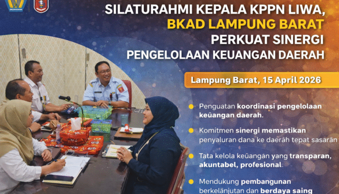 Silaturahmi KPPN Liwa, BKAD Lampung Barat Perkuat Sinergi Pengelolaan Keuangan Daerah