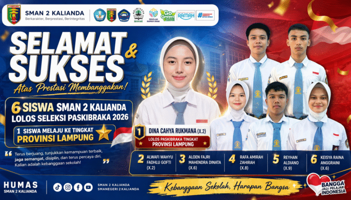 KEREN! SMAN 2 KALIANDA BORONG PRESTASI PASKIBRAKA 2026