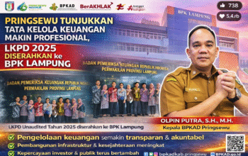 Pringsewu Tunjukkan Tata Kelola Keuangan Makin Profesional, LKPD 2025 Diserahkan ke BPK Lampung