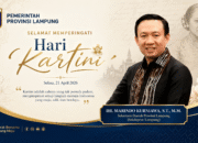 Sekdaprov Lampung Sampaikan Ucapan Hari Kartini 2026, Dorong Perempuan Berdaya dan Berkontribusi