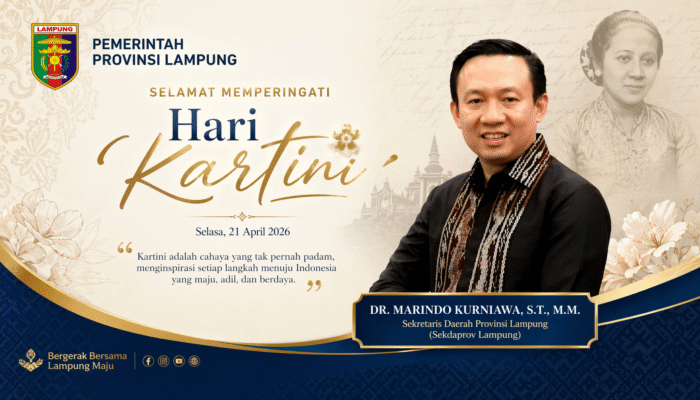 Sekdaprov Lampung Sampaikan Ucapan Hari Kartini 2026, Dorong Perempuan Berdaya dan Berkontribusi