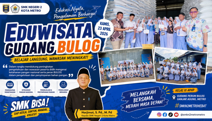 SISWA SMKN 2 KOTA METRO IKUTI EDUWISATA KE GUDANG BULOG