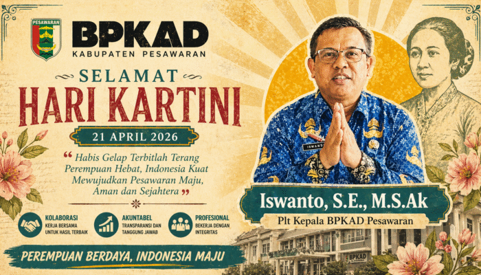 BPKAD Pesawaran Sampaikan Ucapan Hari Kartini 2026, Tegaskan Peran Perempuan dalam Pembangunan Daerah