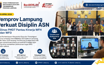 Pemprov Lampung Perkuat Disiplin ASN, Dinas PMDT Pantau Kinerja WFH dan WFO