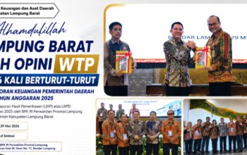Pemkab Lambar Raih Opini WTP 16 Kali Barturut-Turut