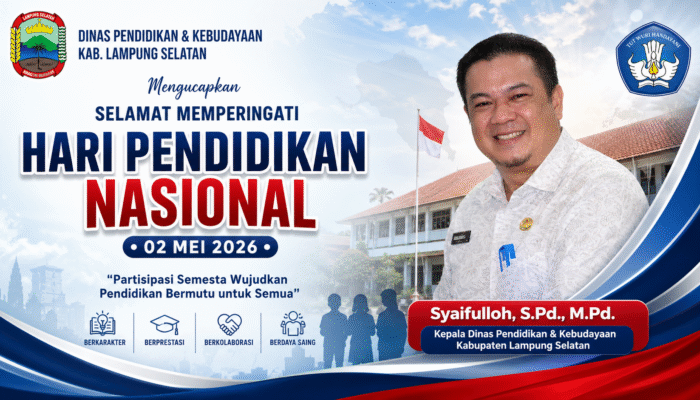 Hardiknas 2026, Disdikbud Lampung Selatan : Tekankan Kolaborasi untuk Pendidikan Bermutu