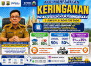 Program Keringanan Pajak Kendaraan 2026 Resmi Bergulir, BPPRD Lampung Selatan Ajak Masyarakat Manfaatkan Kesempatan