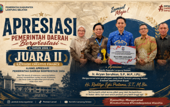 Pemkab Lampung Selatan Raih Juara II Creative Finance Ajang Apresiasi Pemerintah Daerah Berprestasi 2026