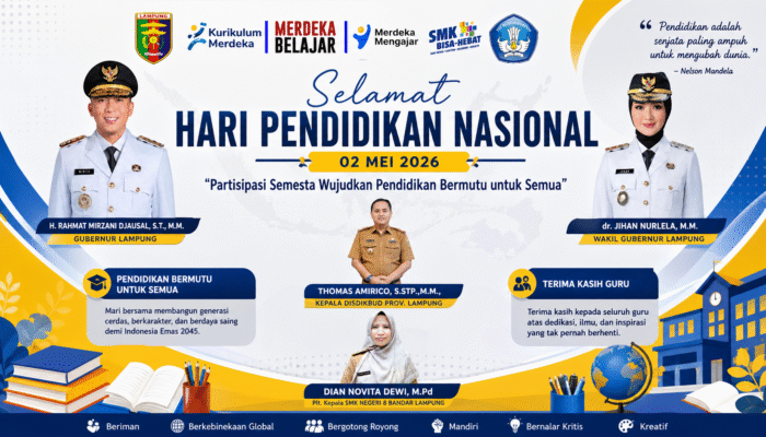 SMKN 8 Bandar Lampung Peringati Hardiknas 2026, Tekankan Pendidikan Berkualitas dan Berkarakter