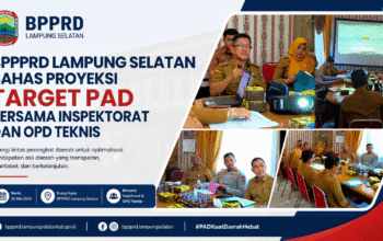 BPPPRD Lampung Selatan Bahas Proyeksi Target PAD Bersama Inspektorat dan OPD Teknis