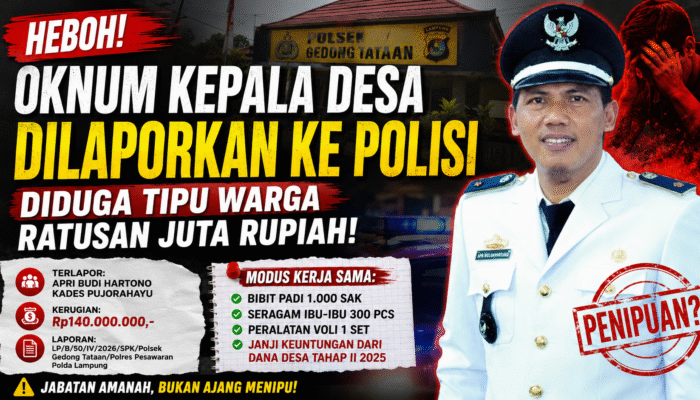 Oknum Kepala Desa Pujorahayu Dilaporkan ke Polisi, Diduga Rugikan Warga Hingga Ratusan Juta Rupiah