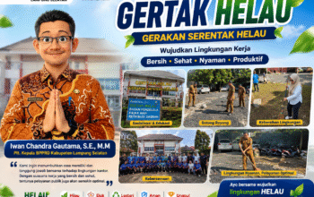 BPPRD Lampung Selatan Gencarkan Program “GERTAK HELAU”, Wujudkan Lingkungan Kerja Bersih dan Nyaman