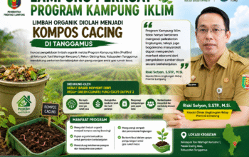 Lampung Perkuat Program Kampung Iklim, Limbah Organik Diolah Menjadi Kompos Cacing di Tanggamus