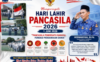 SMAN 2 Kalianda Peringati Hari Lahir Pancasila 2026, Tanamkan Semangat Persatuan dan Nasionalisme
