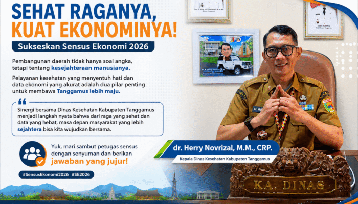 Sehat Raganya, Kuat Ekonominya: Dinkes Tanggamus Dukung Sukses Sensus Ekonomi 2026