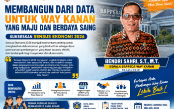 Membangun dari Data, Kepala Bappeda Way Kanan Ajak Seluruh Elemen Sukseskan Sensus Ekonomi 2026