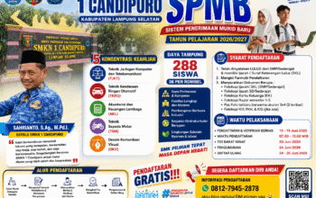 SMKN 1 Candipuro Buka SPMB Tahun Pelajaran 2026/2027, Siapkan Generasi Unggul dan Berdaya Saing