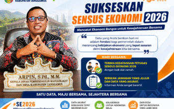 Dinas PMD Tanggamus Ajak Masyarakat Dukung Sensus Ekonomi 2026, Arpin: Berikan Data yang Jujur dan Akurat