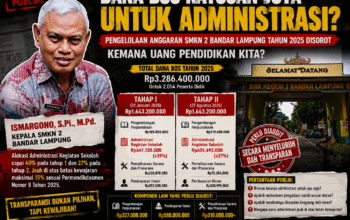 Alokasi Administrasi Capai Ratusan Juta Rupiah, Realisasi BOS SMKN 2 Bandar Lampung Jadi Soroton