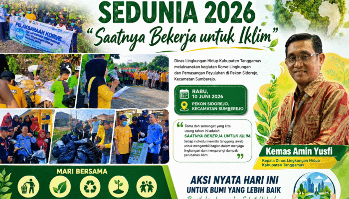 Saatnya Bekerja untuk Iklim: DLH Tanggamus Gelar Aksi Nyata Peringati Hari Lingkungan Hidup Sedunia 2026