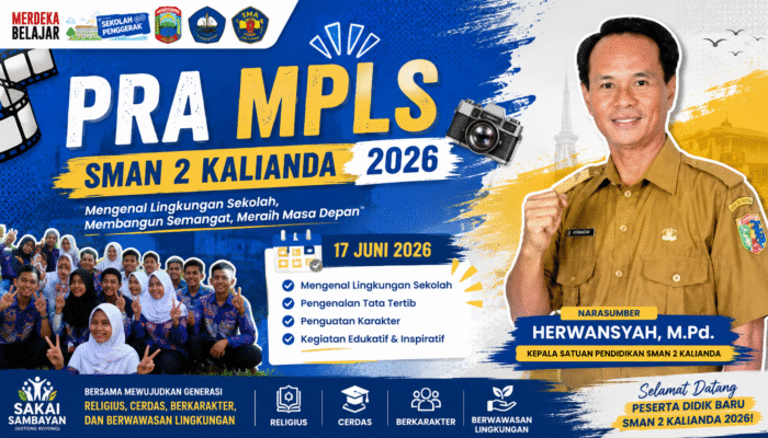 Pra MPLS SMAN 2 Kalianda 2026 Resmi Digelar, Siapkan Peserta Didik Baru Beradaptasi dengan Lingkungan Sekolah