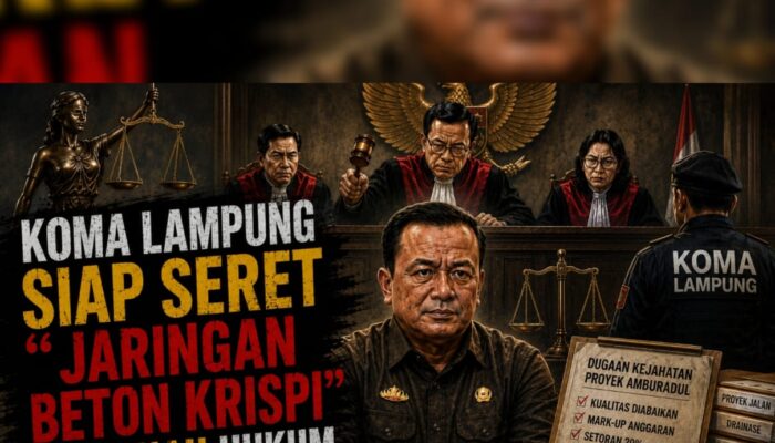 Koma Lampung Siap Seret”Jaringan Beton Krispi” Ke Ranah Hukum