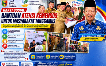 Bupati Tanggamus Serahkan Bantuan ATENSI Kemensos, Hardahsyah: Wujud Nyata Kepedulian Pemerintah bagi Masyarakat