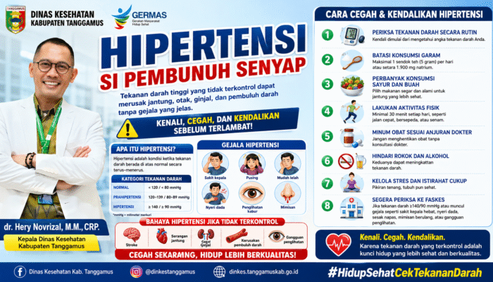 Dinkes Tanggamus Ajak Masyarakat Waspada Hipertensi, dr. Hery Novrizal: Kenali, Cegah, dan Kendalikan Sejak Dini