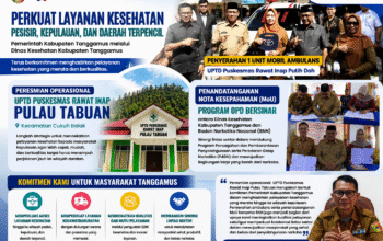 Dinkes Tanggamus Perkuat Layanan Kesehatan Pesisir, Resmikan Operasional UPTD Puskesmas Rawat Inap Pulau Tabuan dan Teken MoU Bersama BNN