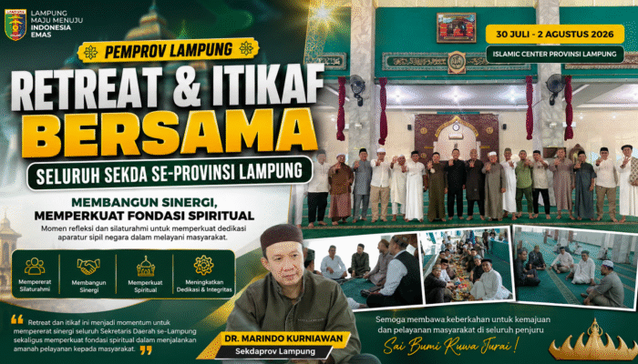 Pemprov Lampung Gelar Retreat dan Itikaf Bersama Sekda Se-Provinsi, Perkuat Sinergi dan Fondasi Spiritual