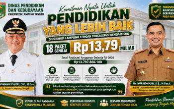 Realisasi 18 Paket Senilai Rp13,79 Miliar, Disdikbud Lampung Tengah Dorong Penguatan Sarana Pendidikan