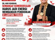 Dr. Nur Rohman: Semangat Kemerdekaan Harus Jadi Energi Membangun Pendidikan di Lampung Tengah
