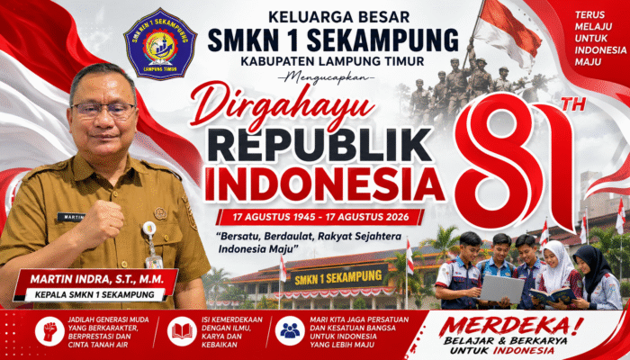 Semarak HUT RI ke-81, SMKN 1 Sekampung Kobarkan Semangat Kemerdekaan