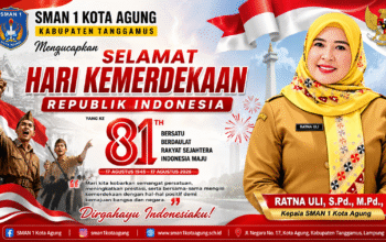 🇮🇩 SMAN 1 Kota Agung Ucapkan Selamat HUT ke-81 Kemerdekaan Republik Indonesia