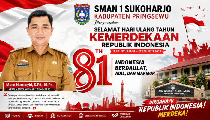 SMAN 1 Sukoharjo Pringsewu Semarakkan HUT ke-81 RI, Kobarkan Semangat Kemerdekaan di Kalangan Pelajar